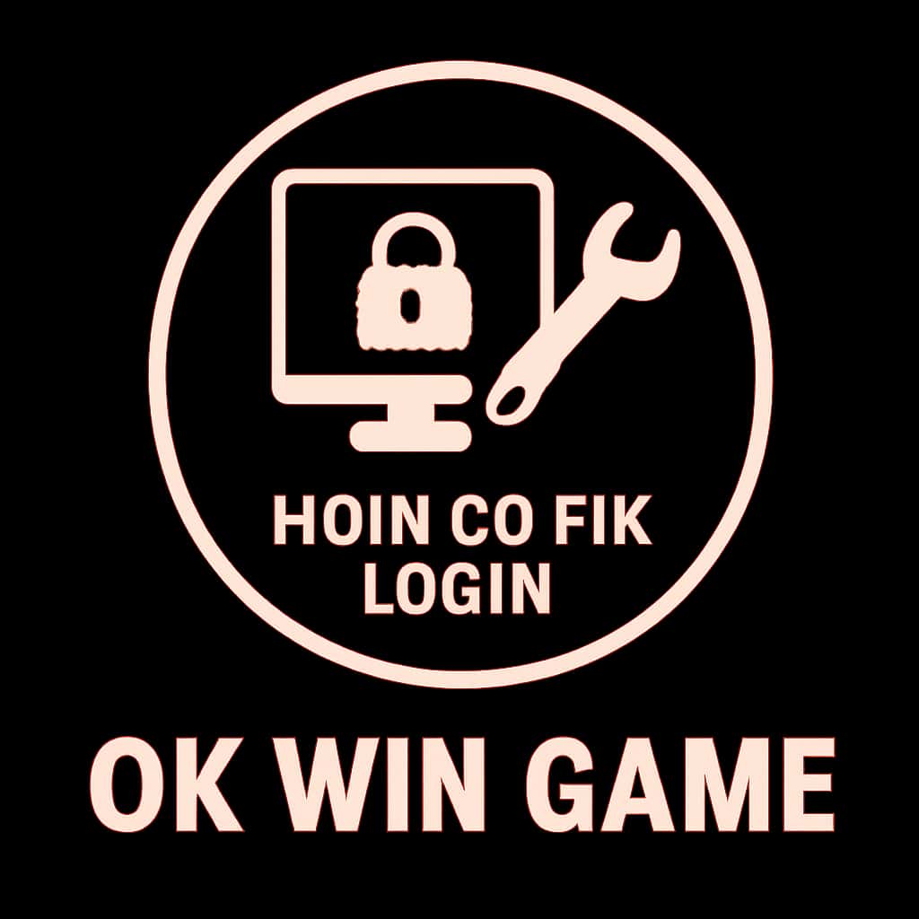 A badge icon depicting troubleshooting for Ok Win Game with the text 'Ok Win Game'.