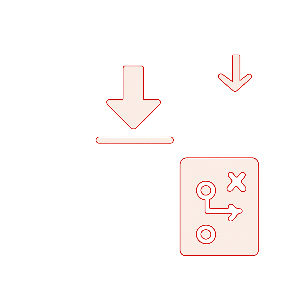 Diagram explaining download safety tips for Ok Win Game