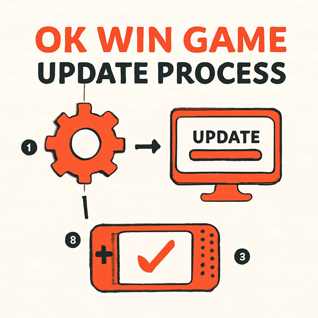 Diagram illustrating the update process of the Ok Win Game.